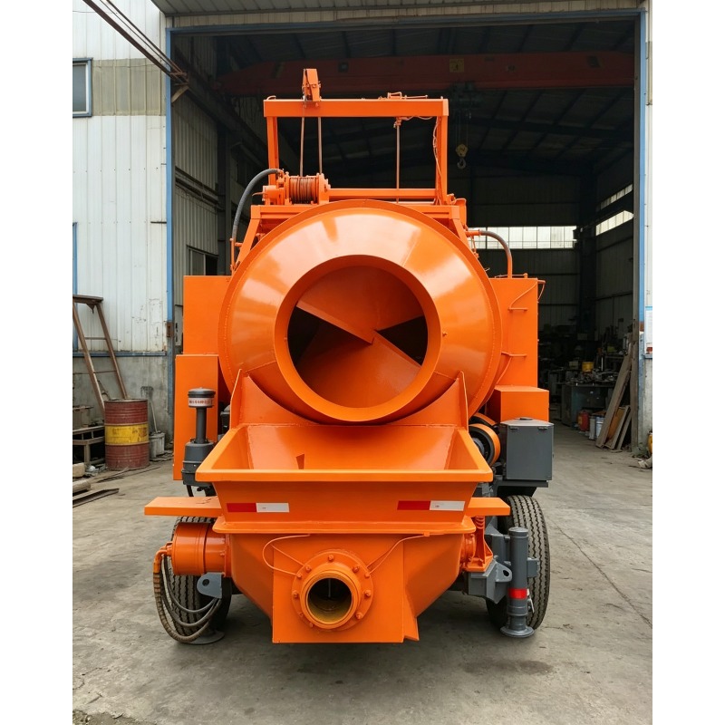Concrete Mixer Machine - Portable Trailer Concrete Pump Machine With