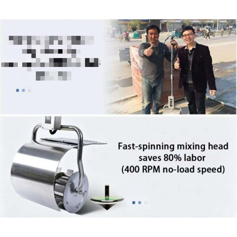 Concrete Mixer Machine - Blender Small Handheld Mortar Mixer Masonry