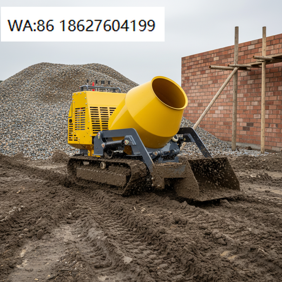 Concrete Mixer Machine - Self Walking Tracked Concrete Mixer Mobile