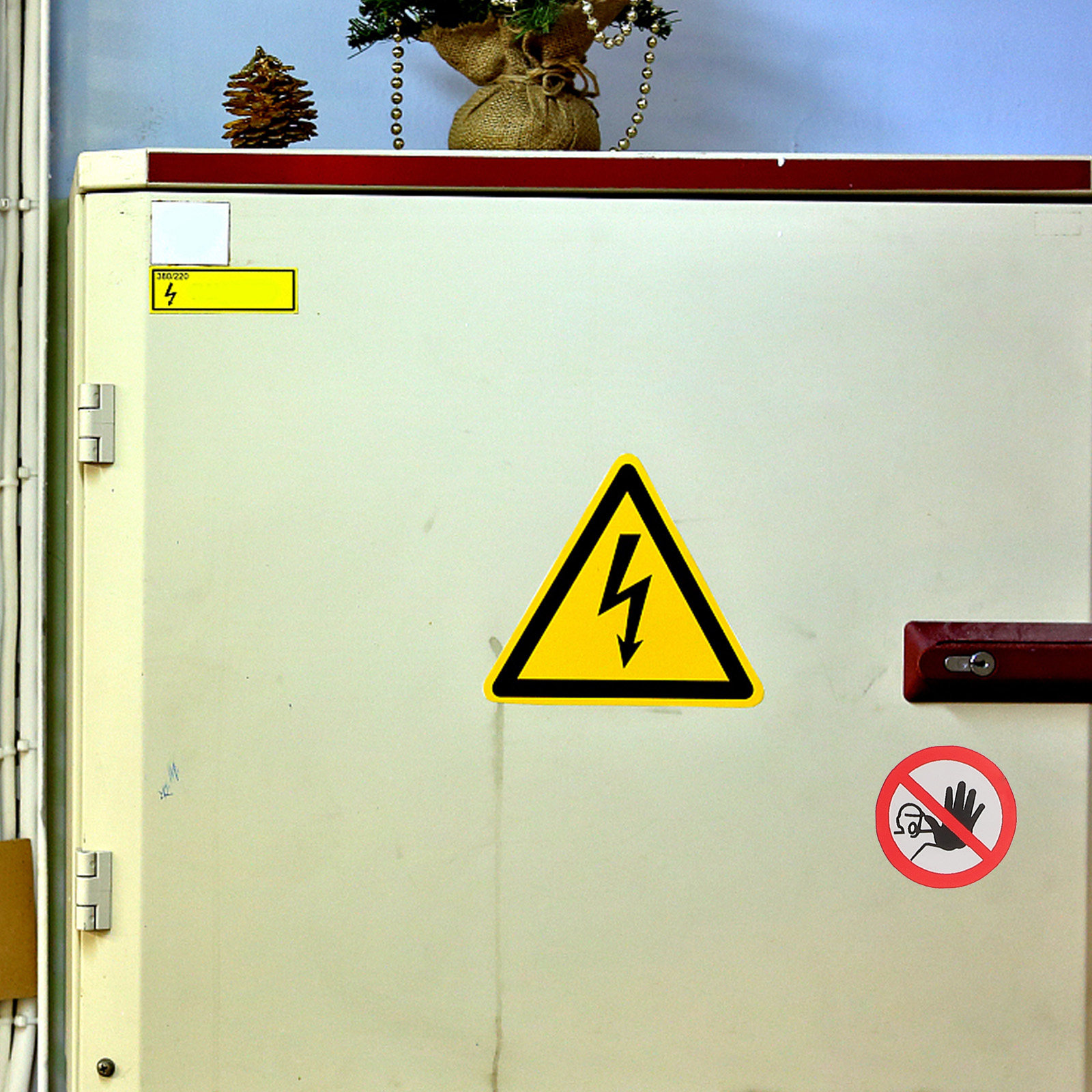 Heavy Equipment Warning Sign - 20Pcs No Entrance Warning Labels Heavy
