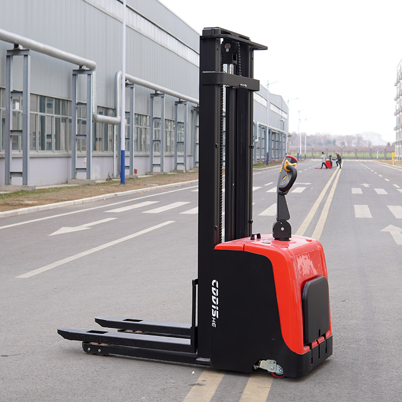 Electric Forklift - Compact Semi Electric Stacker with Adjustable