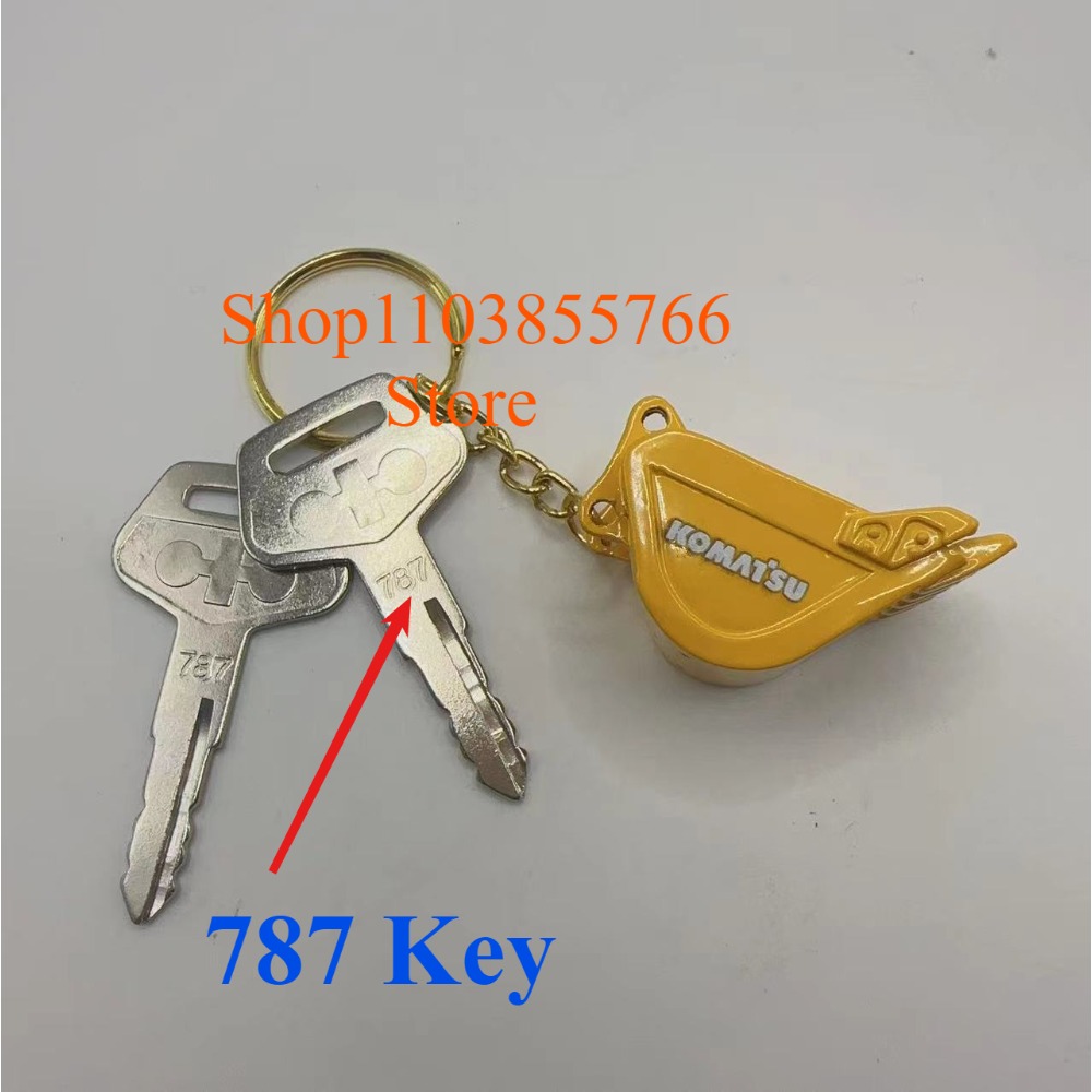 Heavy Equipment With Bucket - 2PCS 787 Ignition Key with Bucket