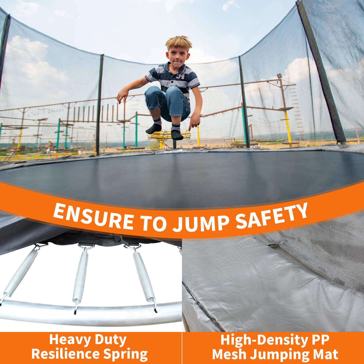 8ft Trampoline with Safety Net - Heavy Equipment Safety Training บทวิจารณ์และราคา