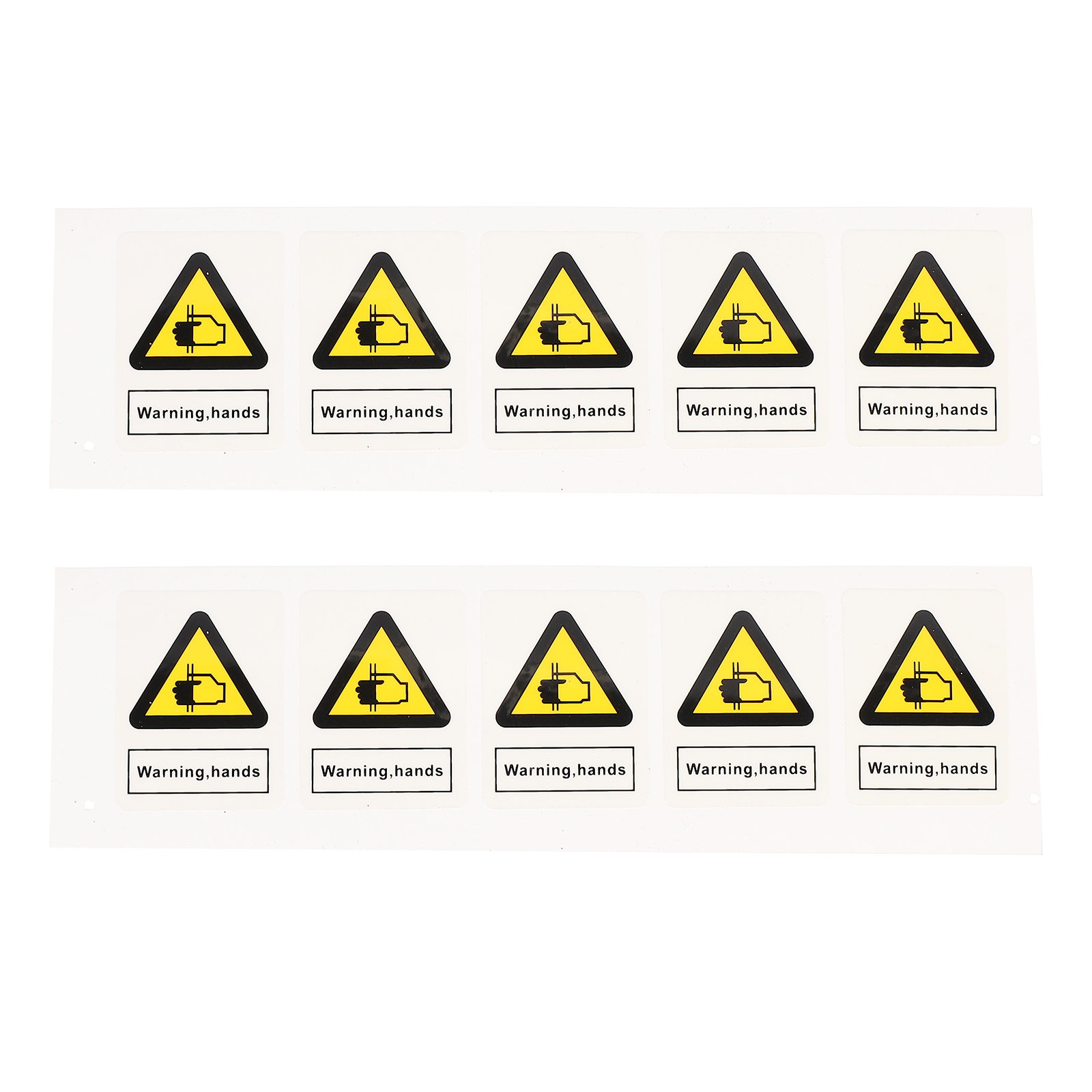 10Pcs Warning Hands Pinching D - Heavy Equipment Warning Sign บทวิจารณ์และราคา