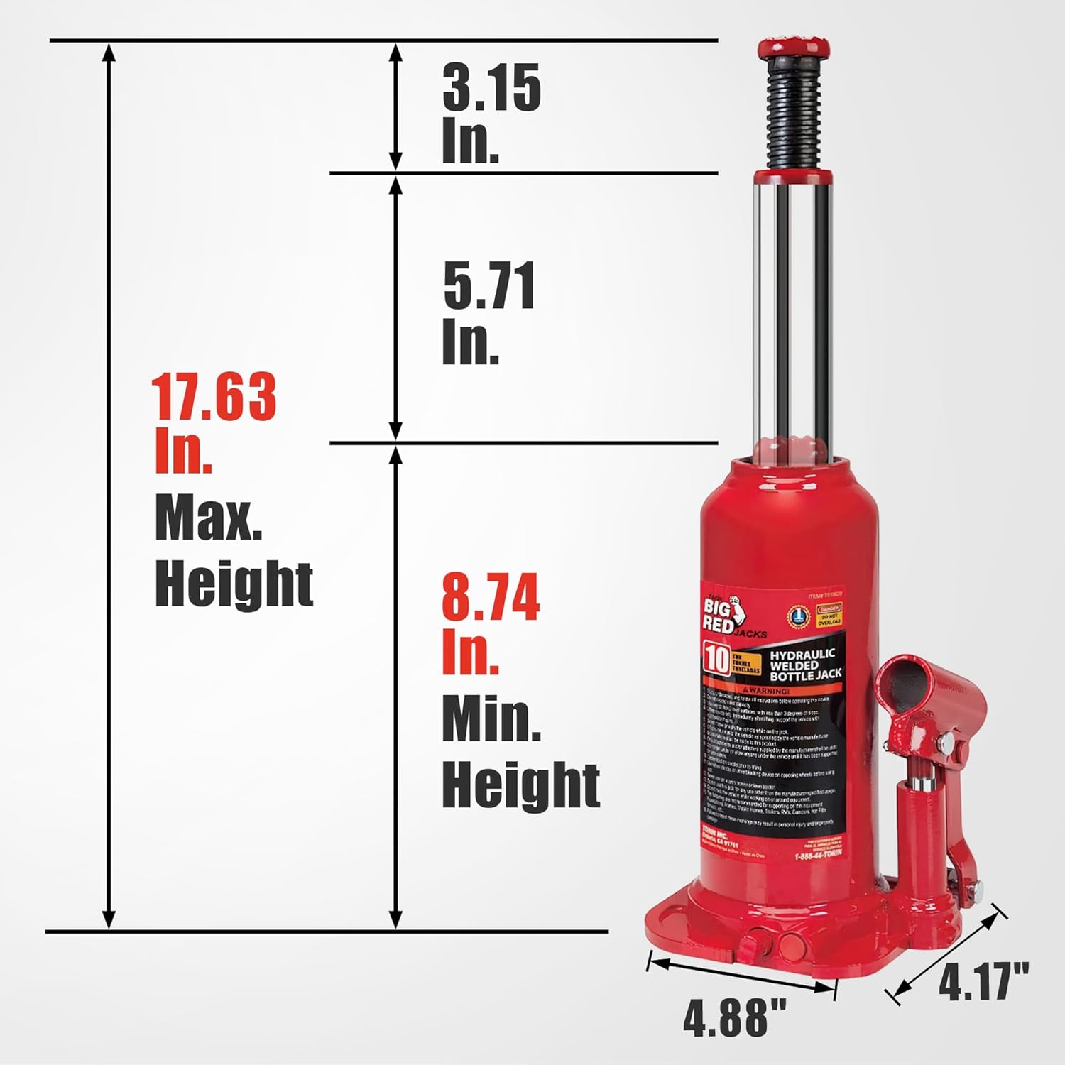8 Ton Hydraulic Welded Bottle  - Welding Heavy Equipment บทวิจารณ์และราคา