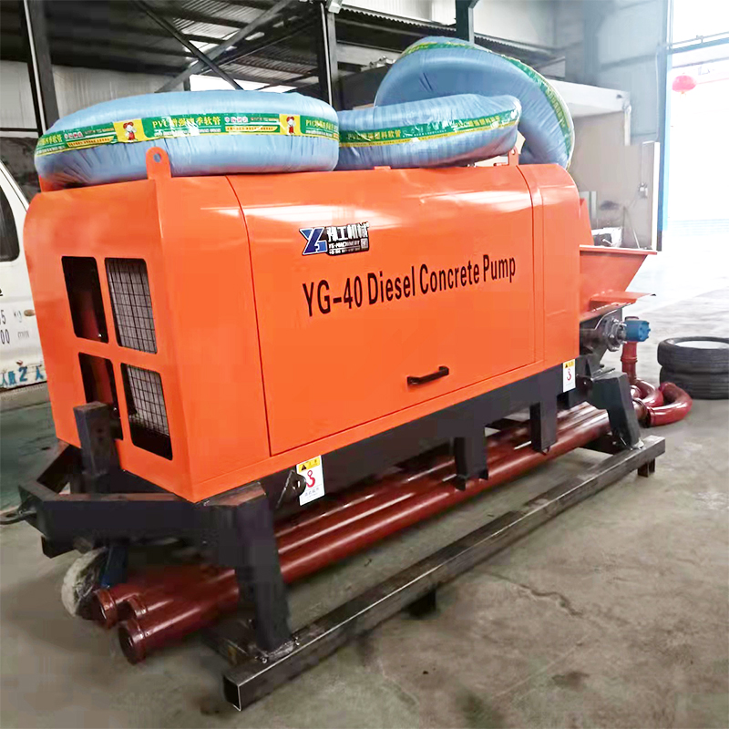 Portable Trailer Concrete Pump - Concrete Mixer Machine บทวิจารณ์และราคา