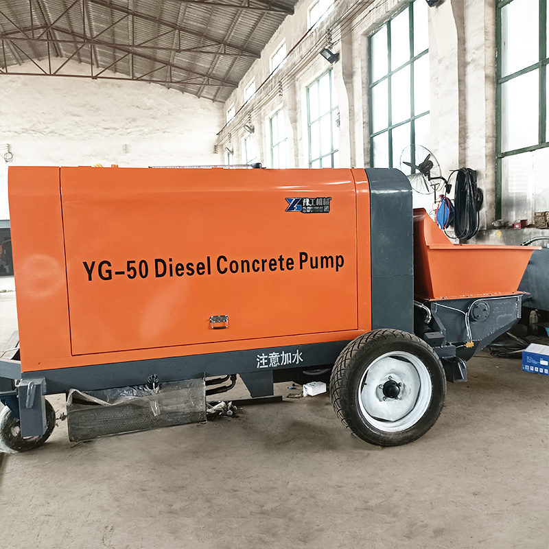 Portable Trailer Concrete Pump - Concrete Mixer Machine บทวิจารณ์และราคา