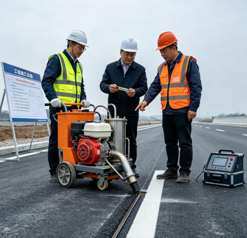 350L Towed Asphalt Crack Seali - Road Crack Sealing Machine บทวิจารณ์และราคา