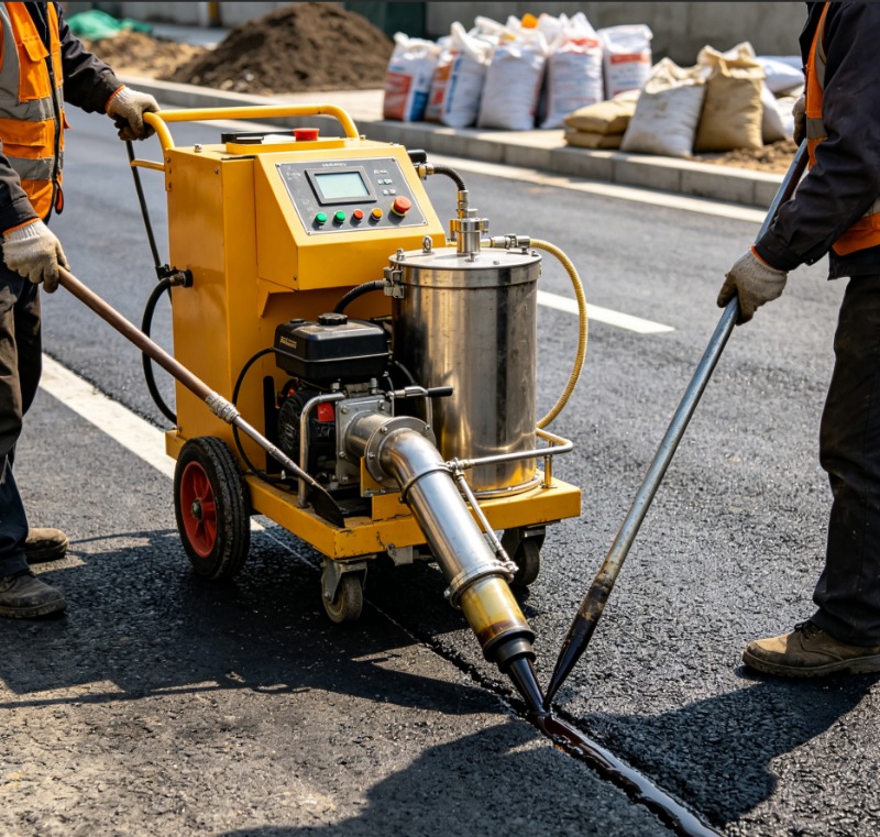 350L Towed Asphalt Crack Seali - Road Crack Sealing Machine บทวิจารณ์และราคา