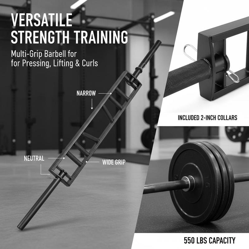 Multi-Grip Weightlifting Rod 8 - Heavy Equipment Safety Training บทวิจารณ์และราคา