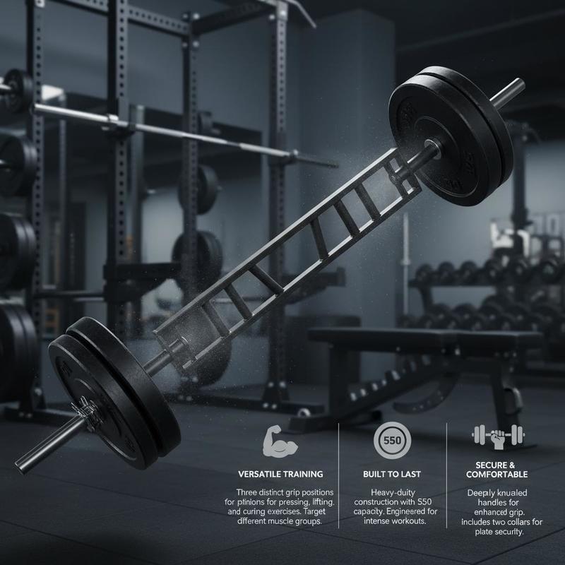 Multi-Grip Weightlifting Rod 8 - Heavy Equipment Safety Training บทวิจารณ์และราคา