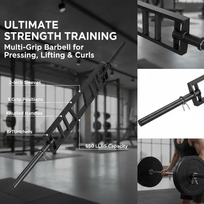 Multi-Grip Weightlifting Rod 8 - Heavy Equipment Safety Training บทวิจารณ์และราคา