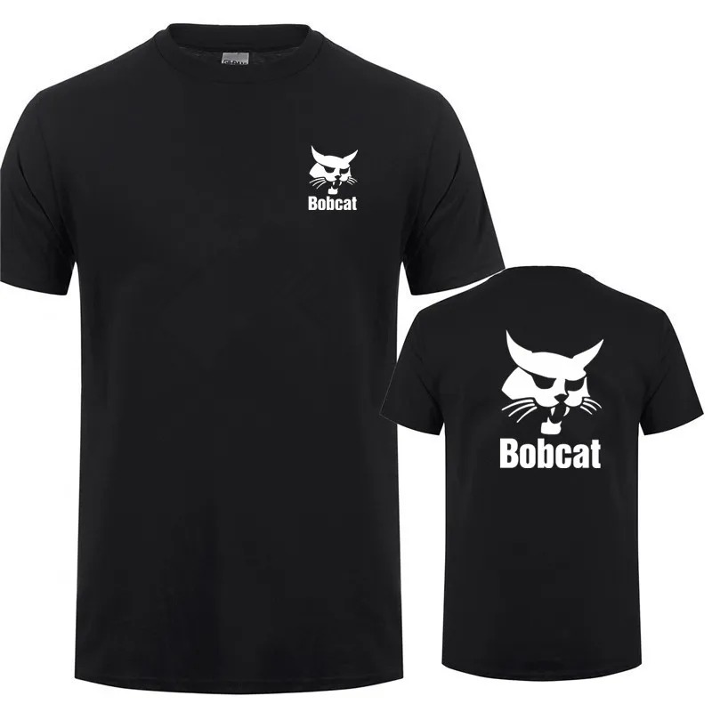 Bobcat T Shirt Summer Men Shor - Heavy Equipment Logos บทวิจารณ์และราคา