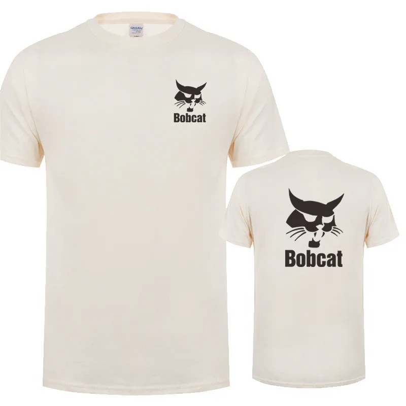 Bobcat T Shirt Summer Men Shor - Heavy Equipment Logos บทวิจารณ์และราคา
