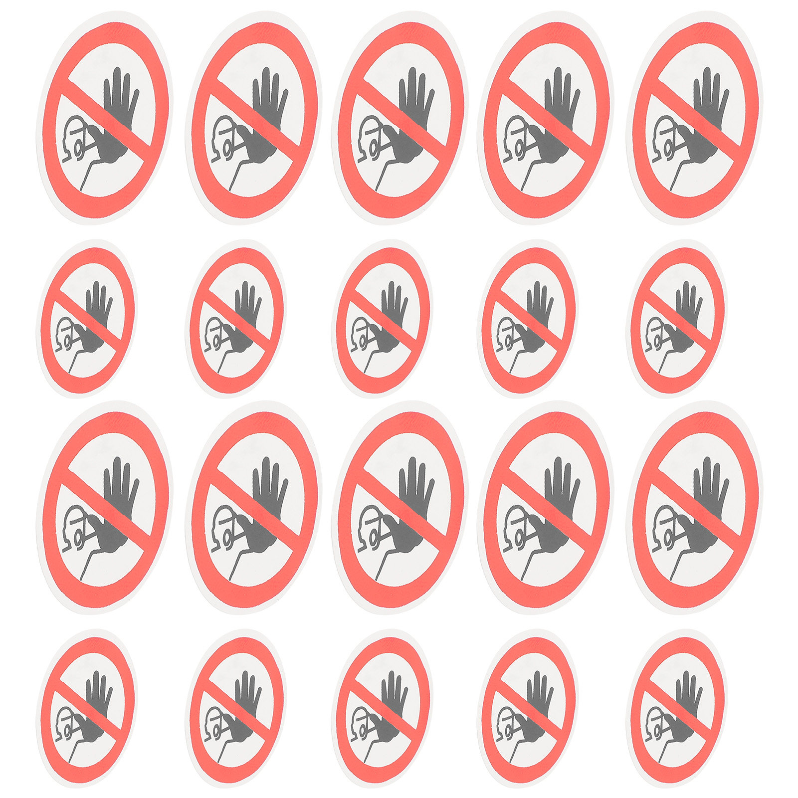 20Pcs No Entrance Warning Labe - Heavy Equipment Warning Sign บทวิจารณ์และราคา