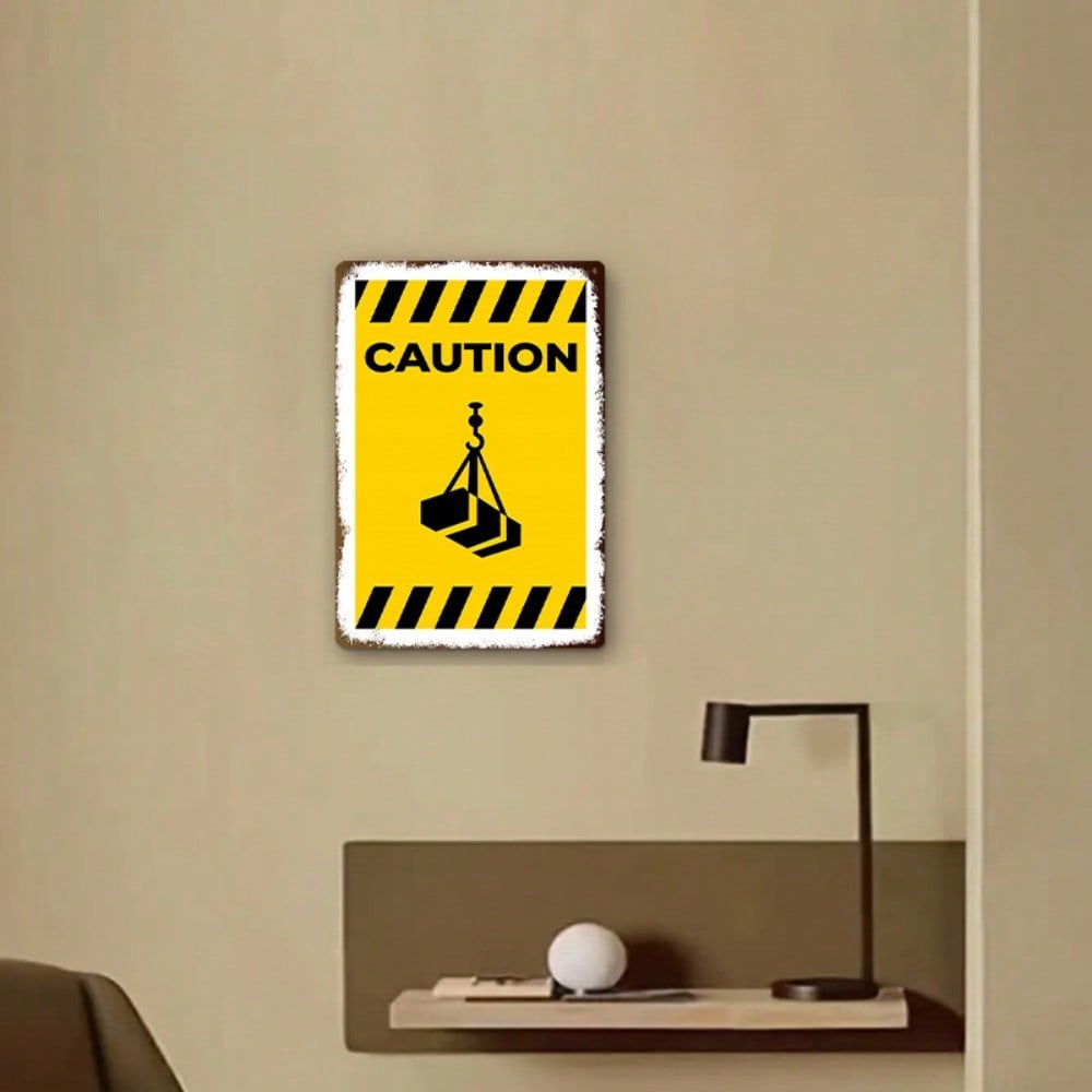 1PC Tin Sign Crane Operation C - Heavy Equipment Warning Sign บทวิจารณ์และราคา