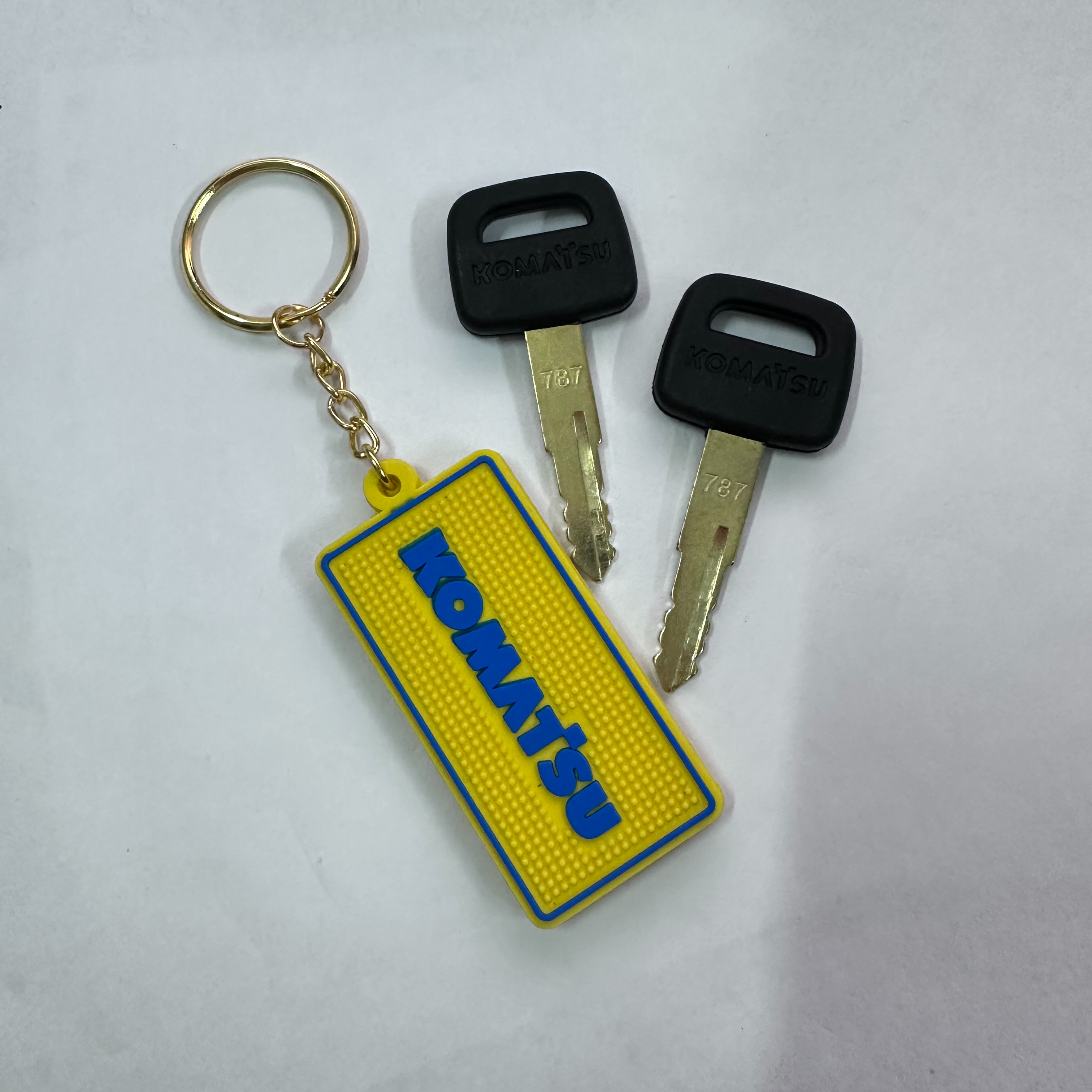 F0001 For komatsu Keychain PC- - Heavy Equipment With Bucket บทวิจารณ์และราคา