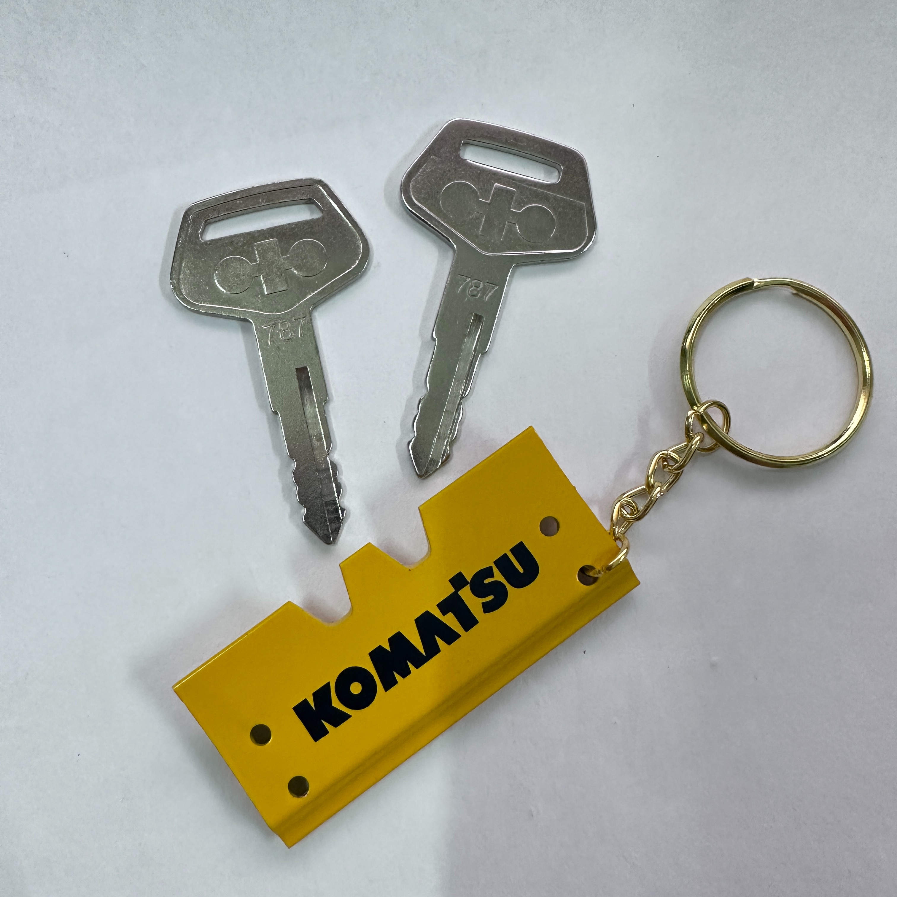 F0001 For komatsu Keychain PC- - Heavy Equipment With Bucket บทวิจารณ์และราคา